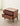 Charming Walnut Wood Nightstand with a Drawer