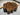 Wildflower Shape Brown Drum Coffee Table