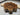 Wildflower Shape Brown Drum Coffee Table