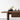 Crescendo Open Space 2-Layer Walnut Wood Rectangle Coffee Table