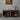 Serene Dual Size Design Drawers Dark Walnut Wood Credenza
