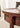 Three-Pronged Leg Black Walnut Wood Round Coffee Table