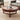 Three-Pronged Leg Black Walnut Wood Round Coffee Table