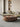 Epic Round Shape Dual-Drawers Solid Walnut Wood Coffee Table