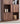Crescent Contemporary Balance Walnut Wood Bookcase