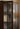 Veritas New Vintage Solid Walnut Wood Bookcase with Flower Glass