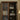 Veritas New Vintage Solid Walnut Wood Bookcase with Flower Glass