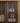 Veritas New Vintage Solid Walnut Wood Bookcase with Flower Glass
