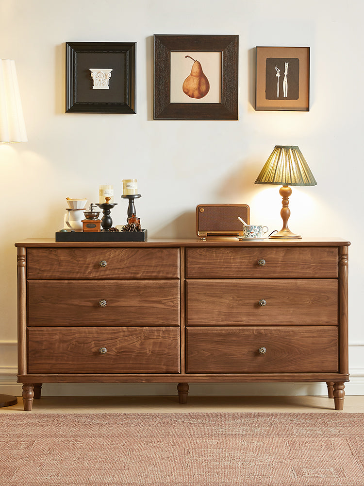 Classic Craftsmanship Chest Solid Black Walnut Wood Dresser