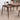 Cozy Family Dark Walnut Wood Extendable Dining Table