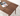 Cozy Family Dark Walnut Wood Extendable Dining Table