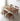 Cozy Family Dark Walnut Wood Extendable Dining Table