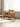 Luxurious Sectional Cow Leather Walnut Wood Sofa
