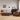 Cushioned Retreat Walnut Wood Leather Sofa