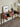 Blinds Design Black Walnut Wood Console Table