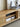 Scandinavian-Inspired Oak Wood Media Unit with Rattan Drawers