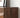 Sleek Gloss Black Walnut Wood TV Stand