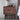 Minimalist Deep Brown Black Walnut Wood Nightstand with Two Drawers