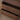 Minimalist Deep Brown Black Walnut Wood Nightstand with Two Drawers