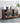 Serenity 3 Snow Glass Walnut Wood Cupboard