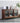Serenity 3 Snow Glass Walnut Wood Cupboard