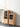 Sculpted Natural Oak Wood Small Bookcase