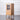 Sculpted Natural Oak Wood Small Bookcase