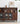 Solstice Modern Open Space Walnut Kitchen Cabinet