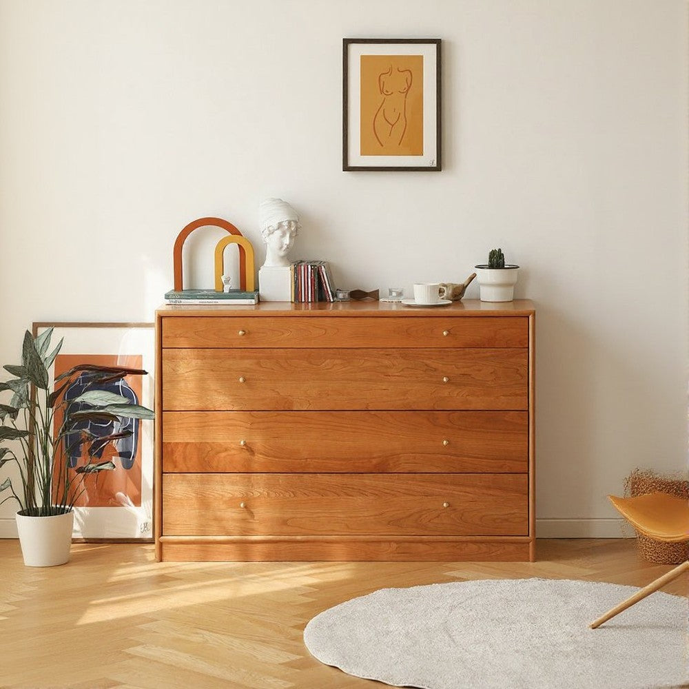 Fable MCM Solid Cherry wood 5 Drawers Dresser Fable MCM Solid Cherry wood 5 Drawers Dresser