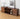 Contemporary Low Flat Solid Walnut Wood Sideboard