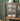 Cobalt Blur Sliding Glass Door Black Walnut Wood Kitchen Cabinet