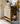 Finesse White Oak Wood Shoe Cabinet with Rattan Doors