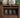 Black Walnut Wood Louver Grille Cupboard
