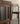 European Style Snow Glass Walnut Wood Cabinet
