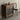 European Style Snow Glass Walnut Wood Cabinet