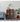 Whimsical Walnut Wood Two Arch Glass Door Design Cabinet
