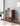 Whimsical Walnut Wood Two Arch Glass Door Design Cabinet