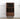 Aura Small Walnut Wood Side Table with Two Drawers