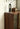 Epic Small Square Walnut Wood Storage Cabinet