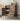Louver Grille Design Black Walnut Wood Cabinet