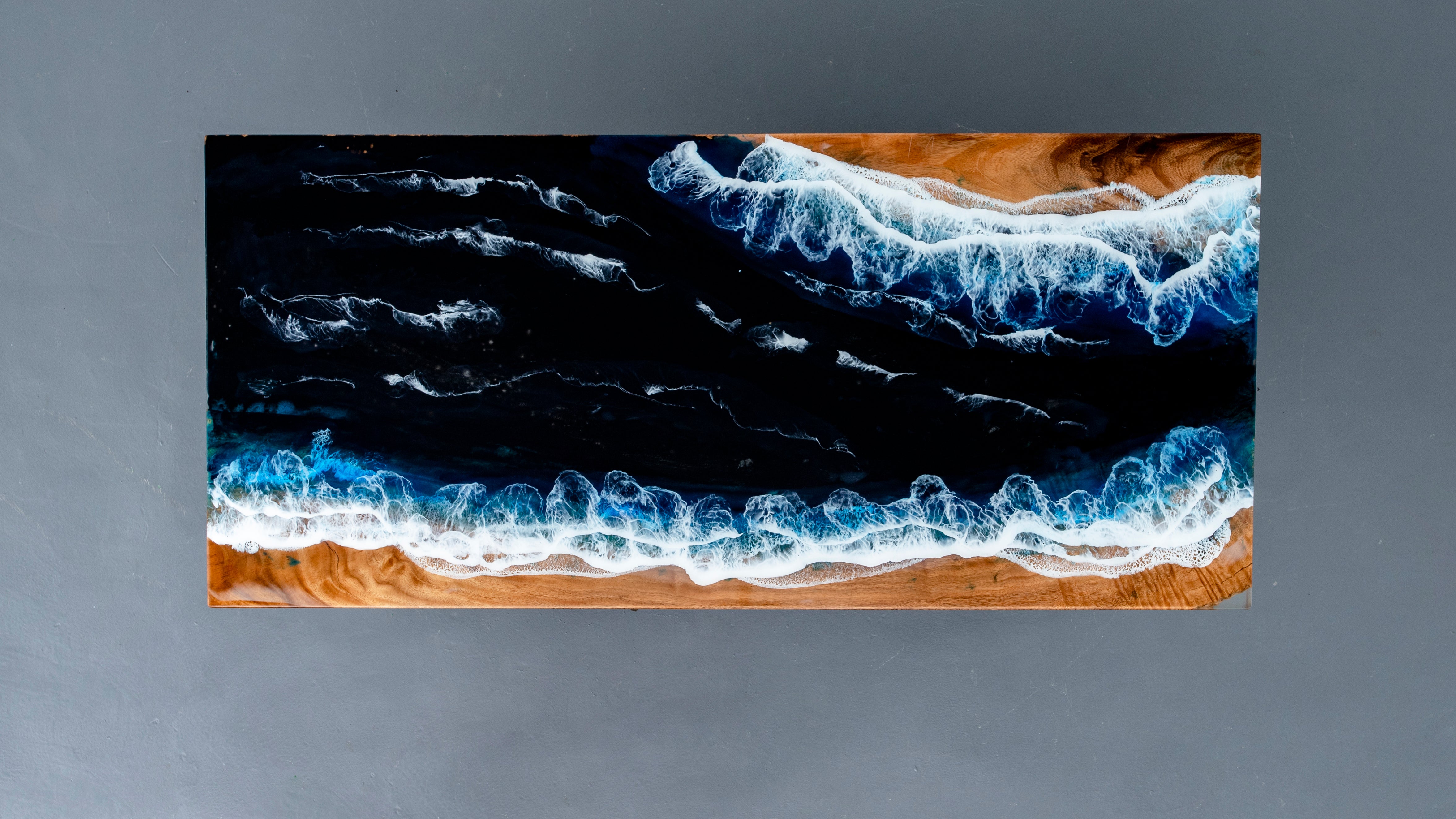 طاولة راتنج أعماق البحار، طاولة راتنجات الإيبوكسي البحرية الجميلة