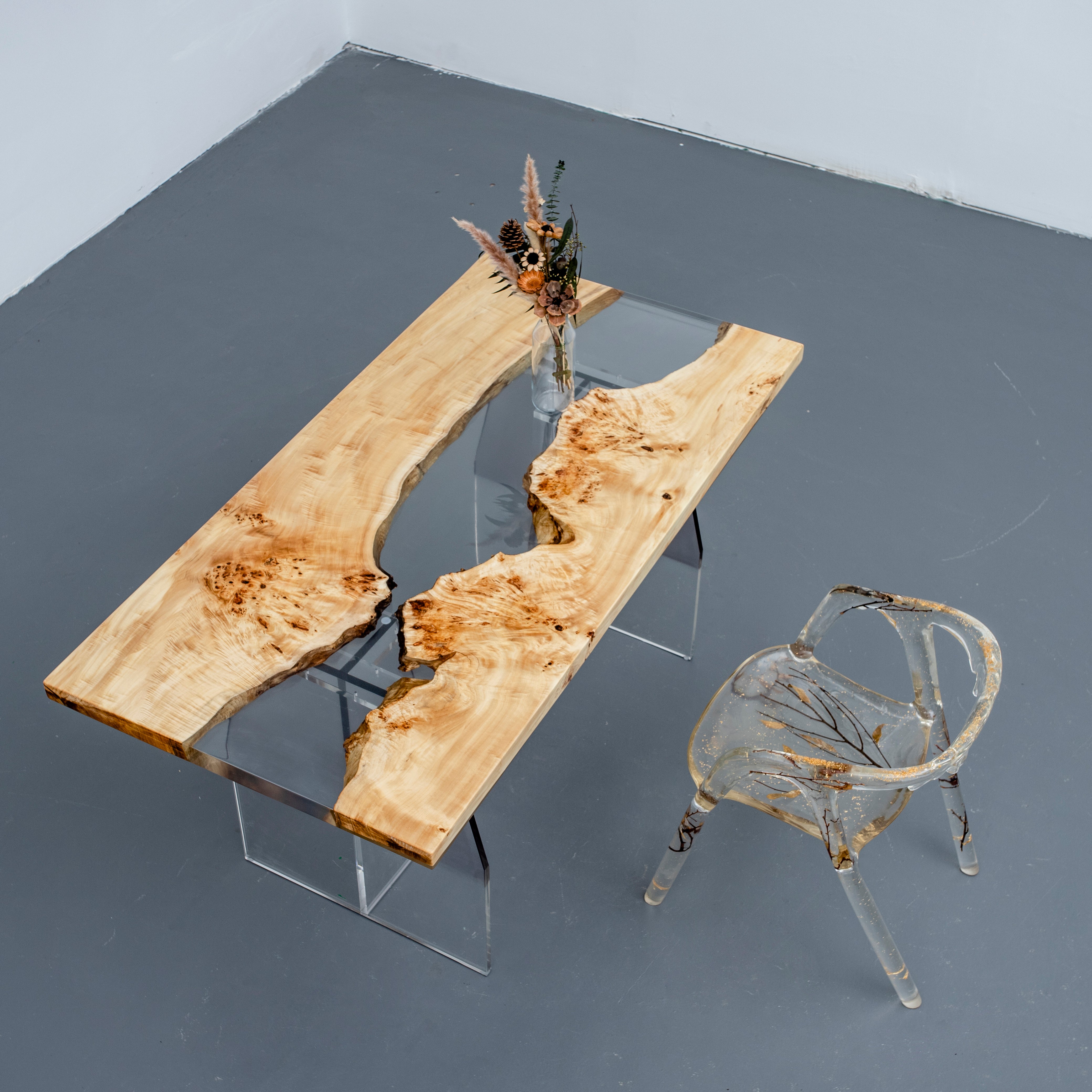 Resina epossidica per piano tavolo, tavolo con bordi vivi in ​​resina epossidica, tavoli River in resina epossidica