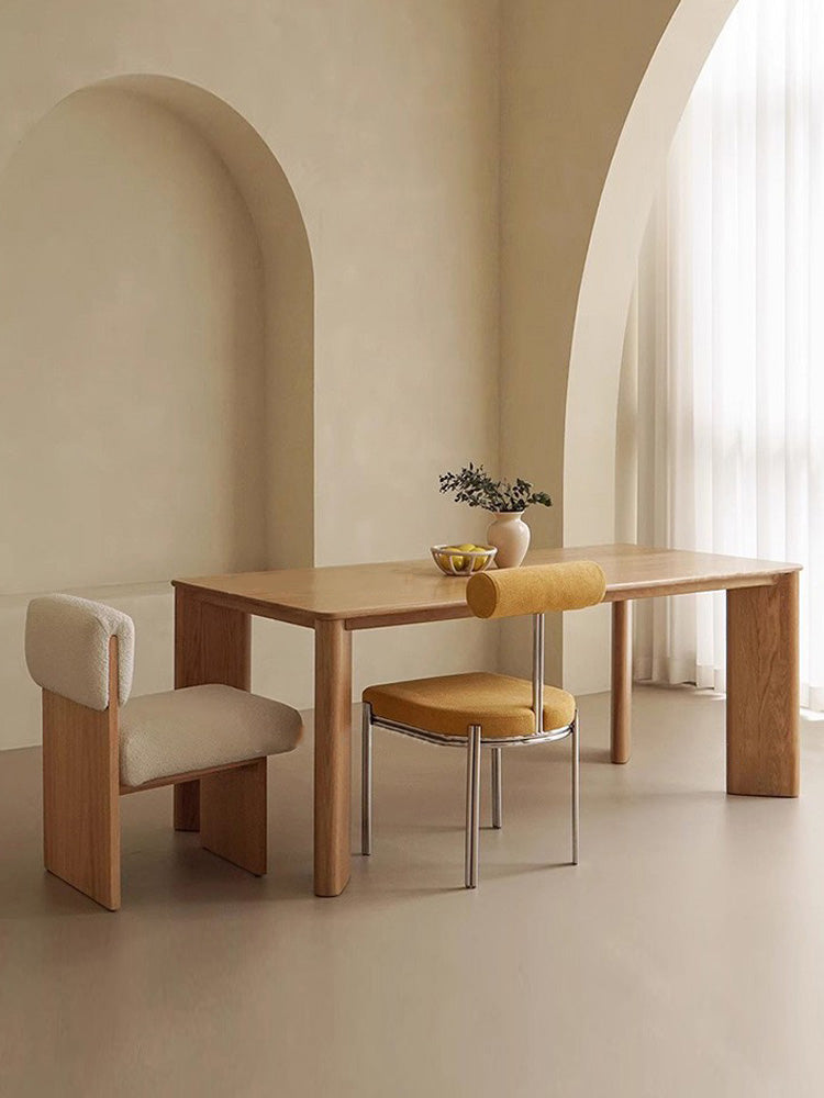 massivt egetræ spisebord, moderne egetræ spisebord