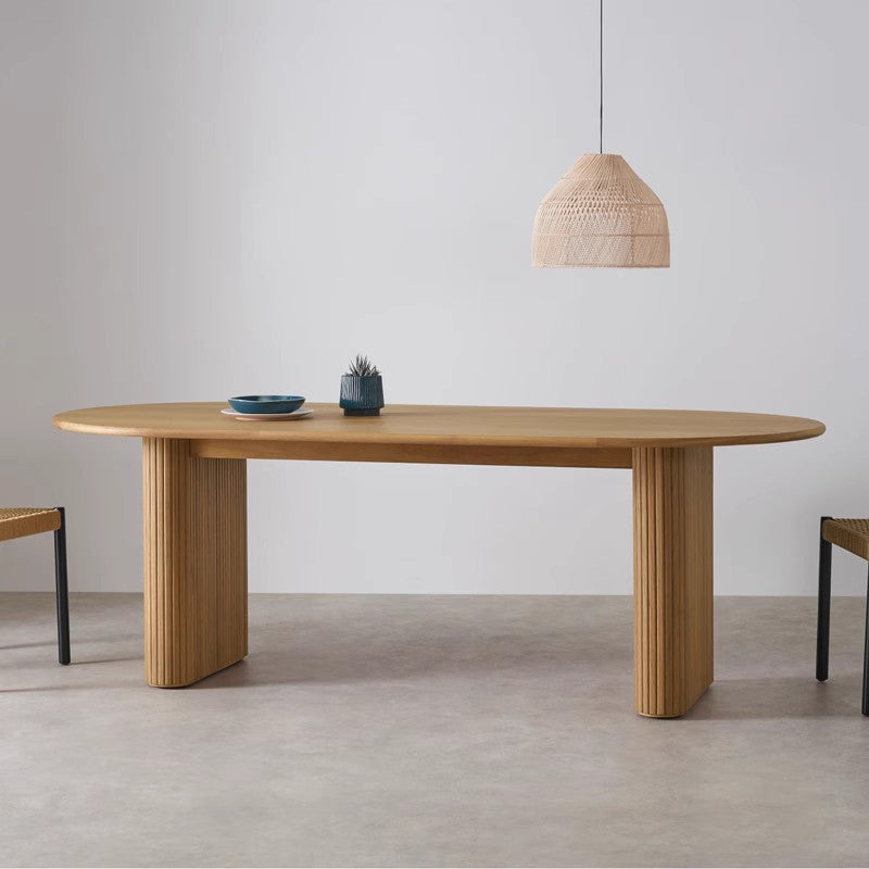 mesa de comedor de madera maciza de roble, mesa de comedor de cocina de madera maciza de roble