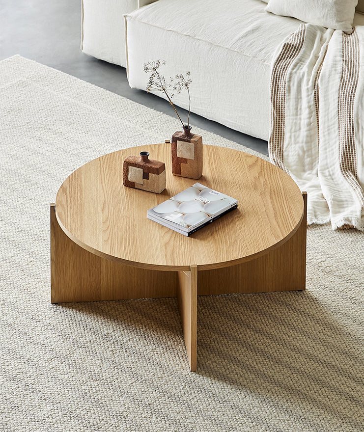 solid oak coffee table round, solid white oak coffee table