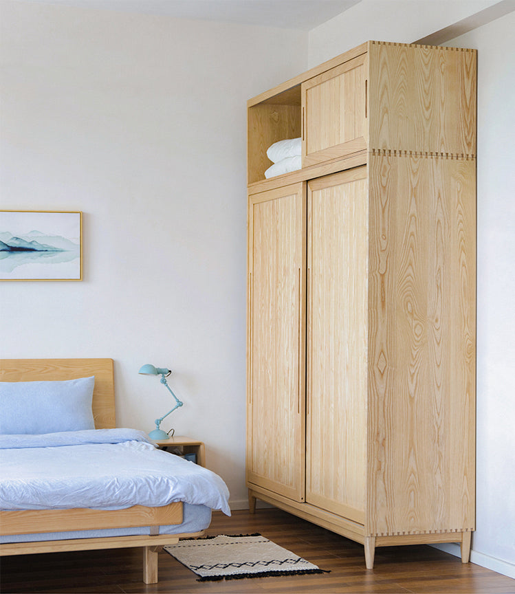 armario de fresno, armario de madera de fresno, armarios sencillos de madera de fresno