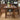 dark walnut wood table, solid walnut wood dining table