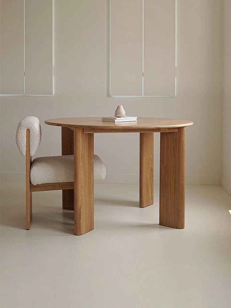 round wooden dining table oak, solid oak round dining table