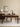 mesa de jantar americana de madeira de nogueira escura de meados do século