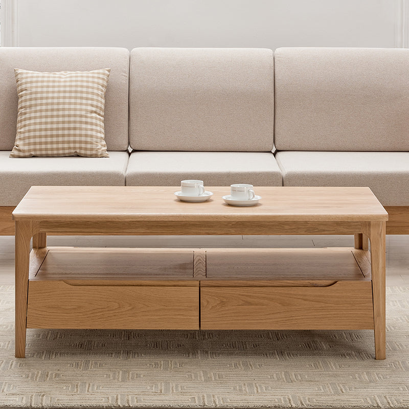 modern solid oak coffee table, contemporary solid oak coffee table